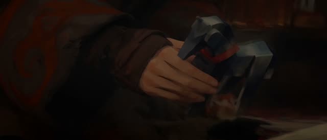 Style: STOP-MOTION ANIMATION — stepped, frame-by-frame motion brought to a HAND-PAINTED 2D look, a moving oil painting, NOT clay, NOT puppets, NOT 3D. True 12fps, ANIMATED ON TWOS: 12 distinct hand-painted drawings per second, each pose held two frames then snapping to the next, never gliding. Constant painterly BOIL. NO smooth interpolation, NO motion blur, NO morphing, real frame-by-frame animation not AI slop. Style from <<<image_1>>>, ANA from <<<image_2>>>, the yurt interior from <<<image_3