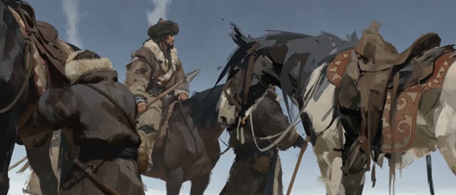 Style: 8K IMAX, traditional hand-drawn 2D animation, animated on twos at 12 frames per second — each drawing held for two frames then replaced, choppy stepped motion cadence, visible pose-to-pose timing, distinct keyframe drawings with no smooth in-between interpolation, hand-painted oil-brush texture on every drawing, brushstrokes shifting and redrawn from frame to frame, line jitter and boil between frames. No 3D render, no game engine, no CGI smoothness. The 12 principles of animation through