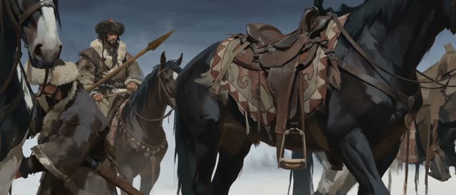 Style: 8K IMAX, traditional hand-drawn 2D animation, animated on twos at 12 frames per second — each drawing held for two frames then replaced, choppy stepped motion cadence, visible pose-to-pose timing, distinct keyframe drawings with no smooth in-between interpolation, hand-painted oil-brush texture on every drawing, brushstrokes shifting and redrawn from frame to frame, line jitter and boil between frames. No 3D render, no game engine, no CGI smoothness. The 12 principles of animation through
