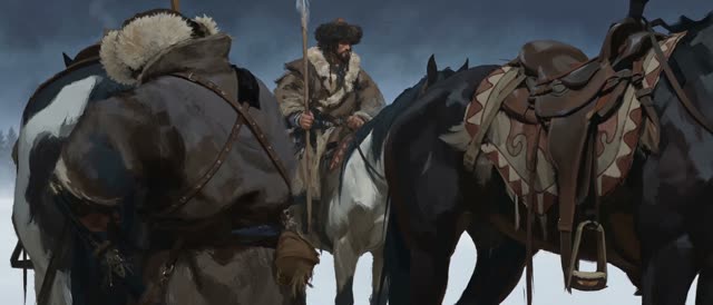 Style: 8K IMAX, traditional hand-drawn 2D animation, animated on twos at 12 frames per second — each drawing held for two frames then replaced, choppy stepped motion cadence, visible pose-to-pose timing, distinct keyframe drawings with no smooth in-between interpolation, hand-painted oil-brush texture on every drawing, brushstrokes shifting and redrawn from frame to frame, line jitter and boil between frames. No 3D render, no game engine, no CGI smoothness. The 12 principles of animation through