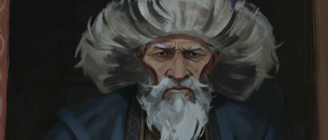 Style: 8K IMAX, traditional hand-drawn 2D animation, animated on twos at 12 frames per second — each drawing held for two frames then replaced, choppy stepped motion cadence, visible pose-to-pose timing, distinct keyframe drawings with no smooth in-between interpolation, hand-painted oil-brush texture on every drawing, brushstrokes shifting and redrawn from frame to frame, line jitter and boil between frames. No 3D render, no game engine, no CGI smoothness. The 12 principles of animation through
